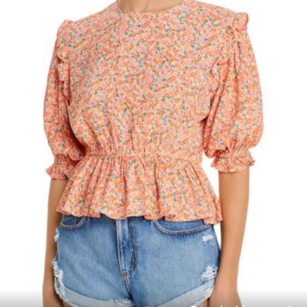 Faithfull The Brand XL Spring Floral Blouse